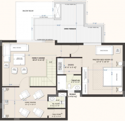 Upper Level Penthouse Plan  escon-primera-phase-1 Floor Plan Upper Level Penthouse Plan