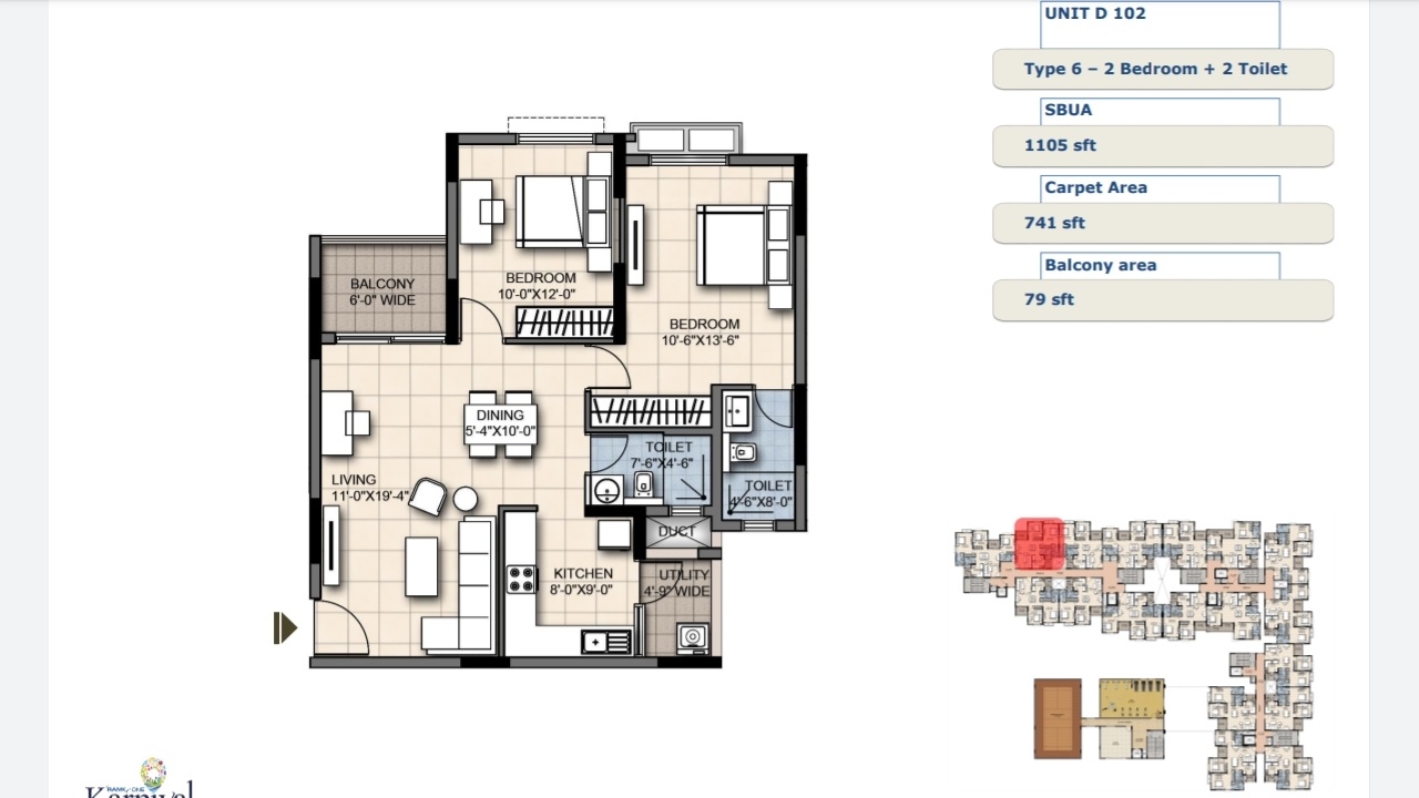  one karnival Floor Plan Floor Plan