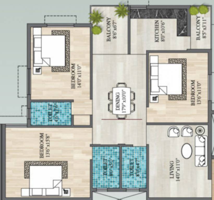  la casa Floor Plan Floor Plan
