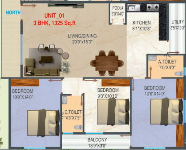  lucky-greens Floor Plan Floor Plan