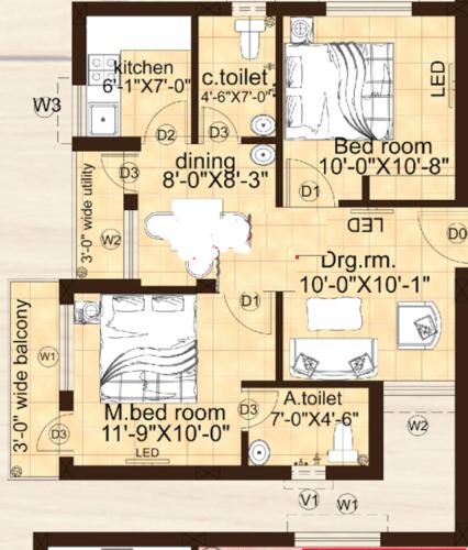  sri-bhulaxmi-sai-raghunath-avenue Floor Plan Floor Plan