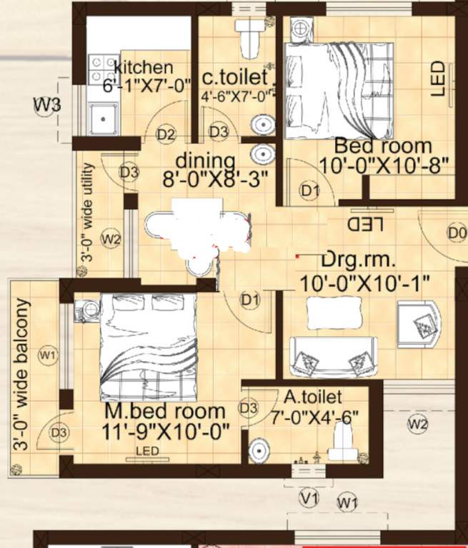  sri bhulaxmi sai raghunath avenue Floor Plan Floor Plan
