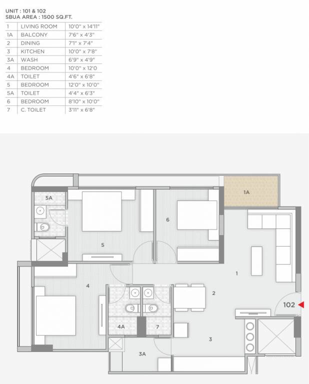  greens Floor Plan Floor Plan