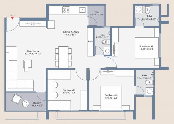  punit-appartment Floor Plan Floor Plan