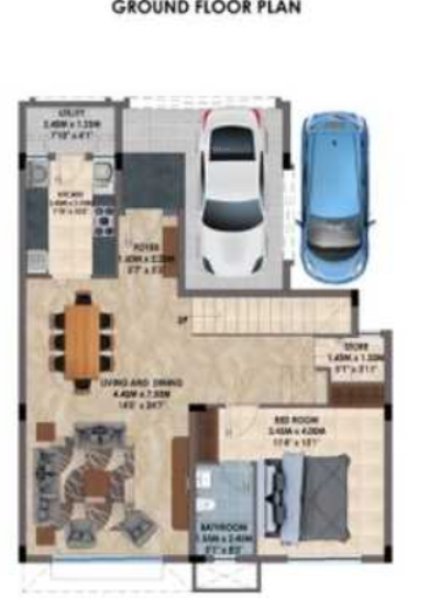 irene Floor Plan Lower Level Duplex Plan
