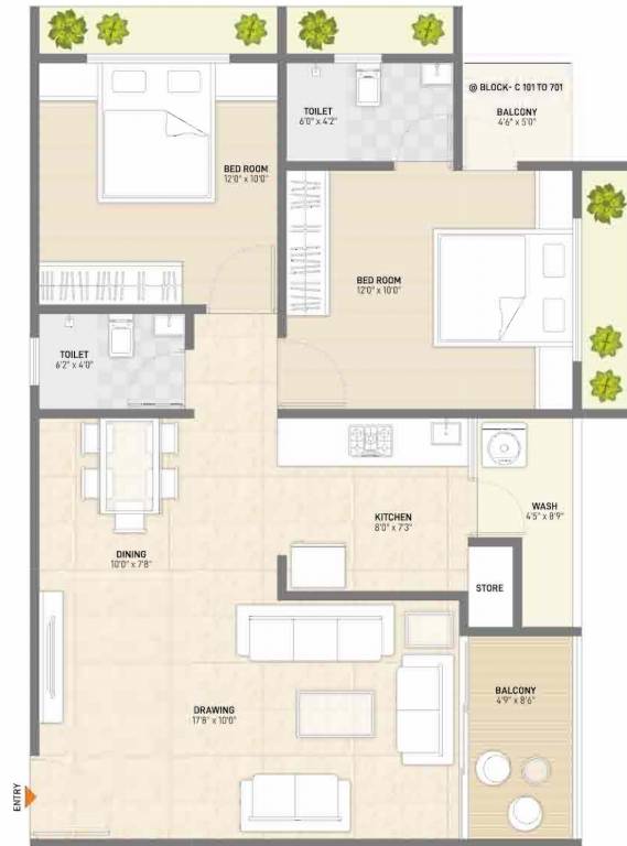  kadam greens Floor Plan Floor Plan