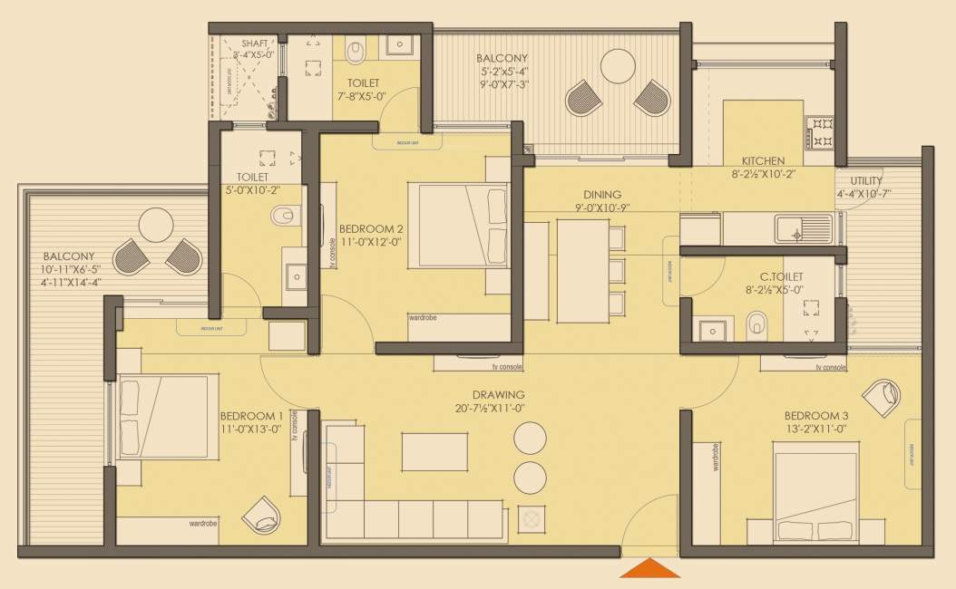  times residency Floor Plan Floor Plan