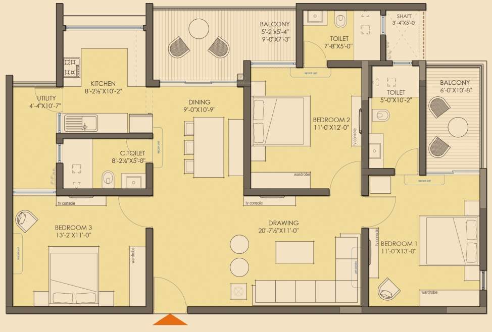  times residency Floor Plan Floor Plan