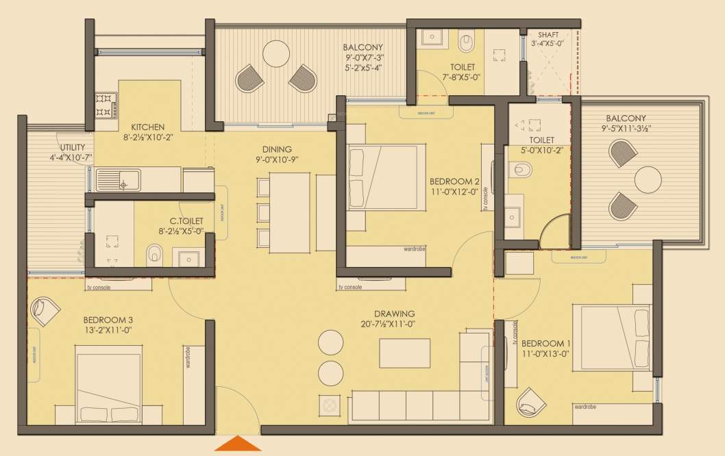  times residency Floor Plan Floor Plan