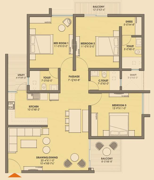  times residency Floor Plan Floor Plan