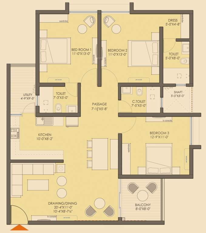  times residency Floor Plan Floor Plan