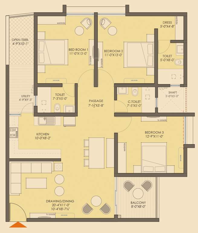 times residency Floor Plan Floor Plan