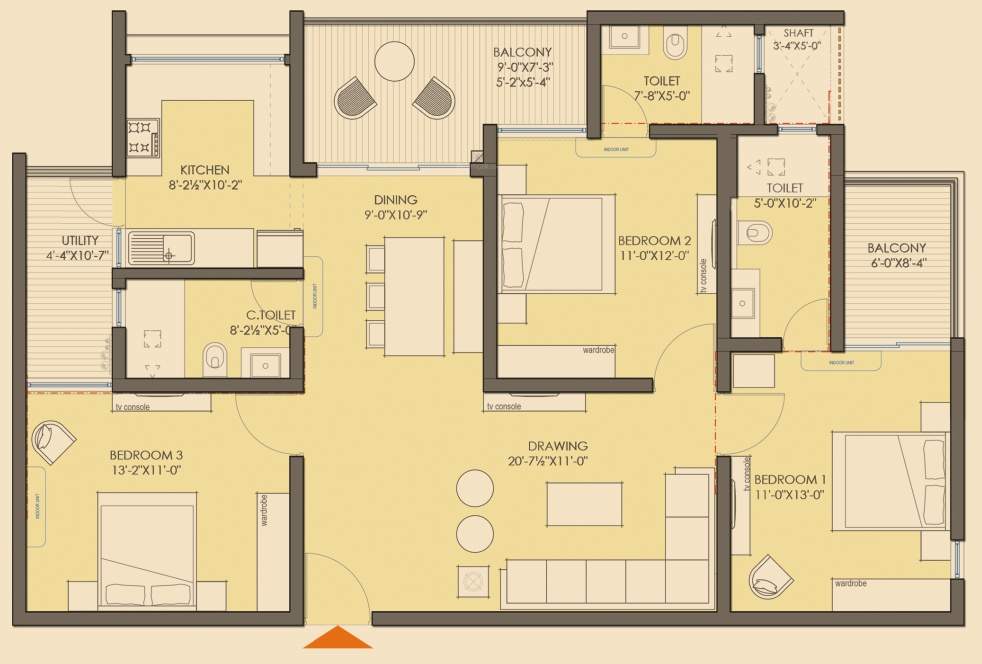  times residency Floor Plan Floor Plan