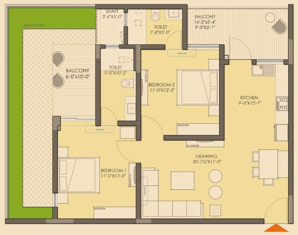  times residency Floor Plan Floor Plan