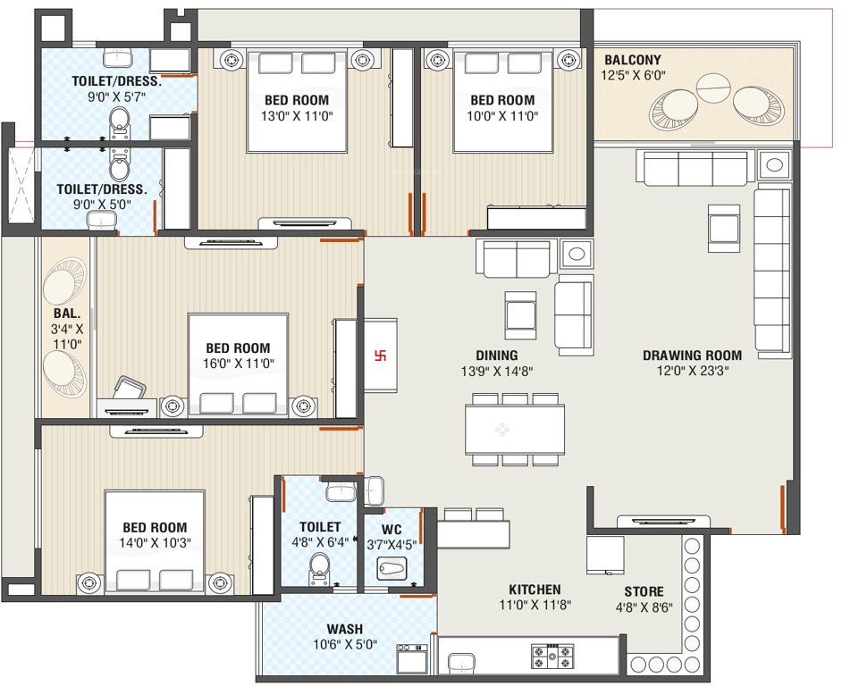  the nest residency Floor Plan Floor Plan