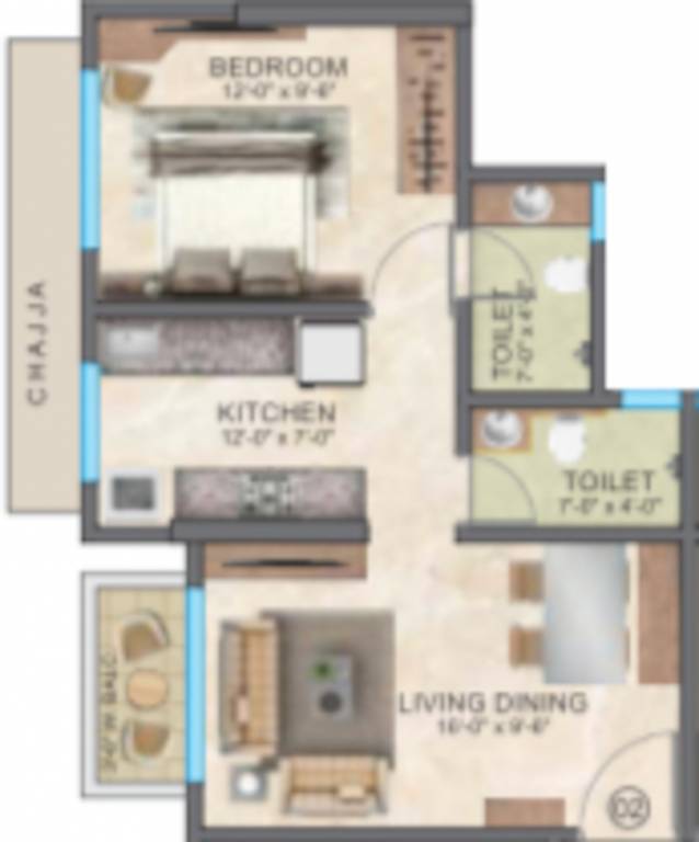  vivanta marvel Floor Plan Floor Plan