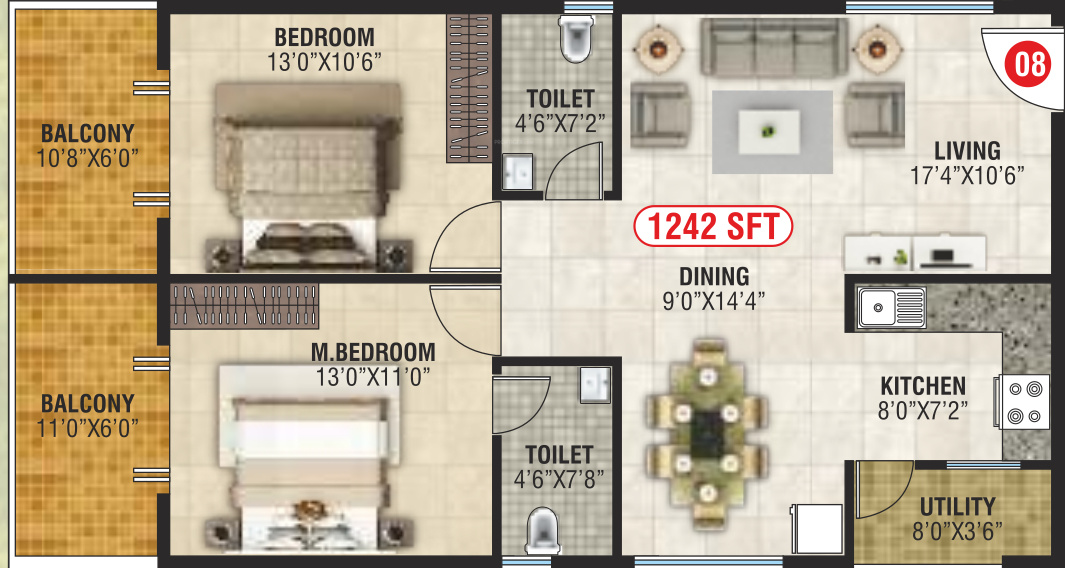  gardenia Floor Plan Floor Plan