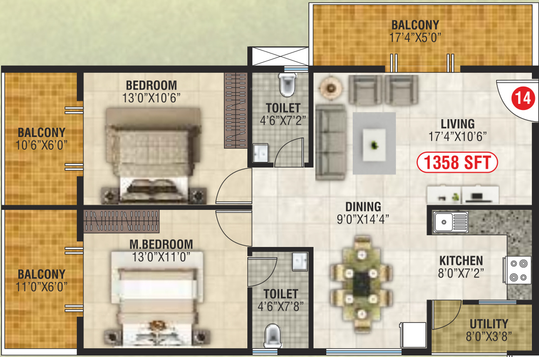  gardenia Floor Plan Floor Plan