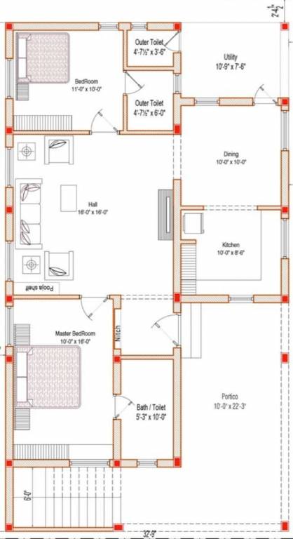  villa Floor Plan First Floor Plan