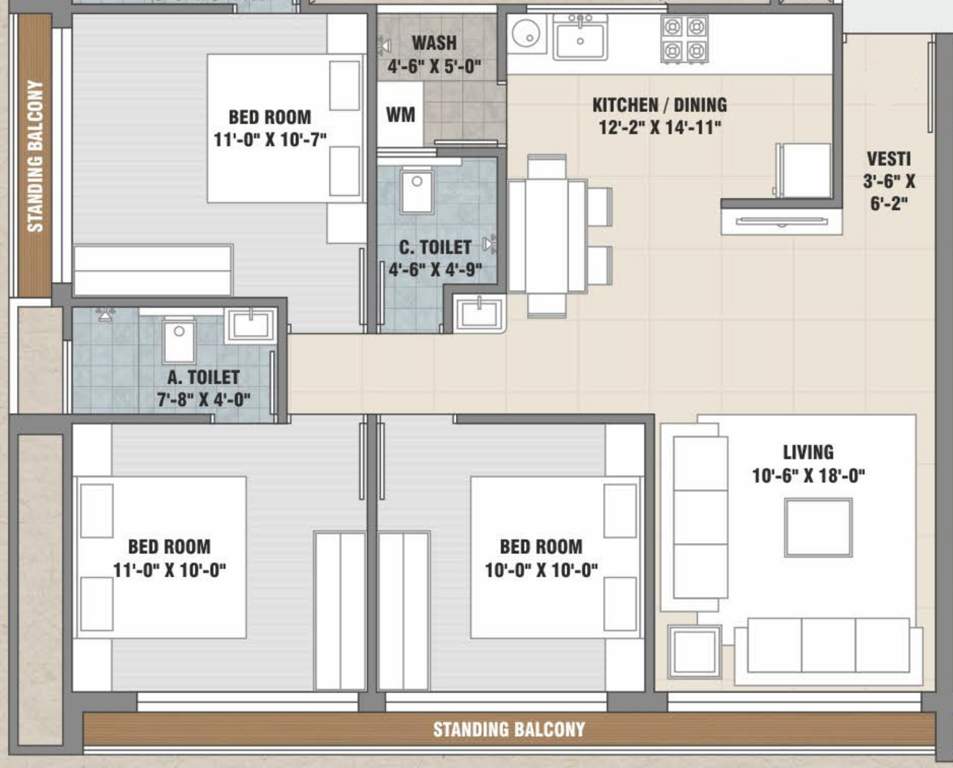  shaligram flats Floor Plan Floor Plan