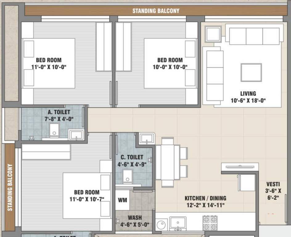  shaligram flats Floor Plan Floor Plan