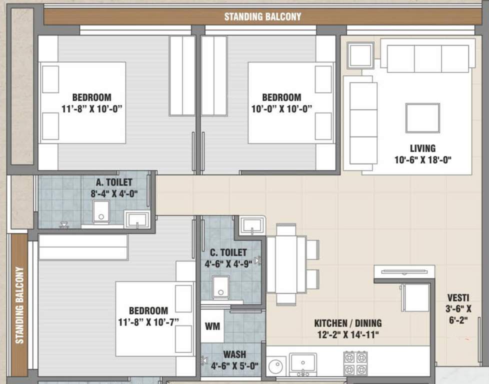  shaligram flats Floor Plan Floor Plan
