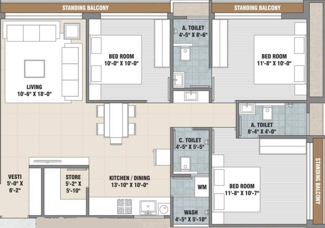  shaligram flats Floor Plan Floor Plan
