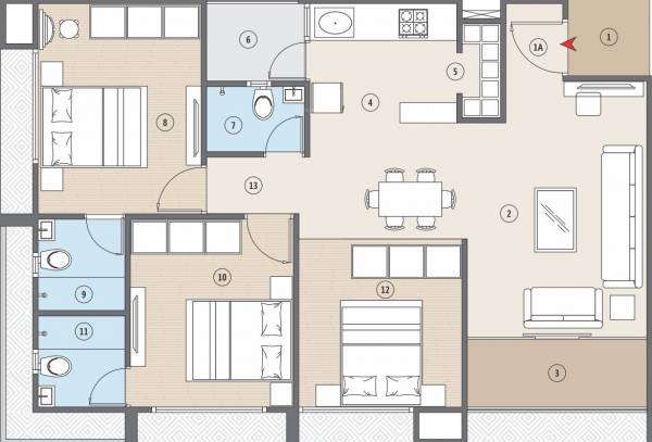  karnavati-apartment-6 Floor Plan Floor Plan