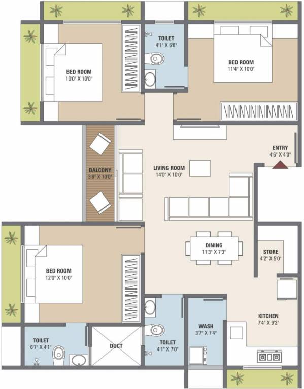  aamrakunj parshad Floor Plan Floor Plan