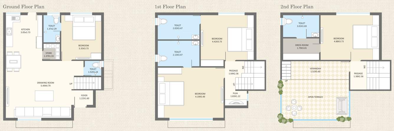  redcoral villa Floor Plan Floor Plan