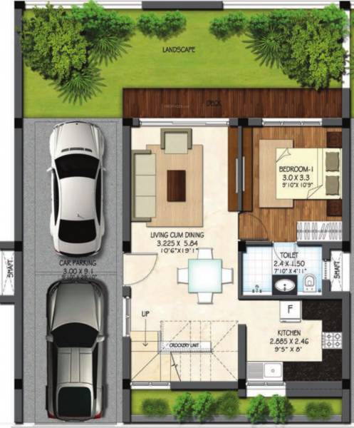  dahlia-villa Floor Plan Ground Floor Plan