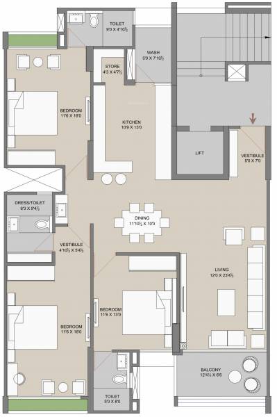  karnavati-riverside Floor Plan Floor Plan