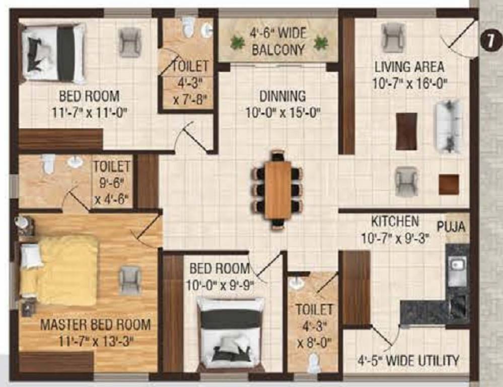 Floor Plan  karthikeya panorama Floor Plan Floor Plan