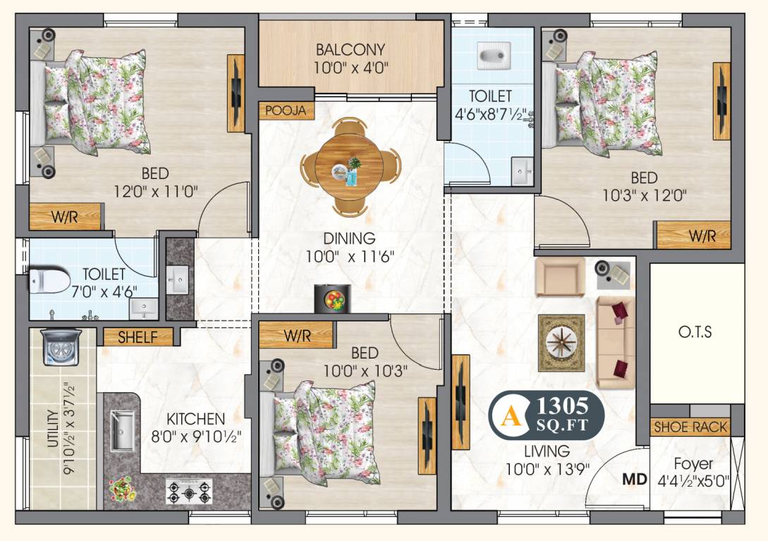  agaram Floor Plan Floor Plan