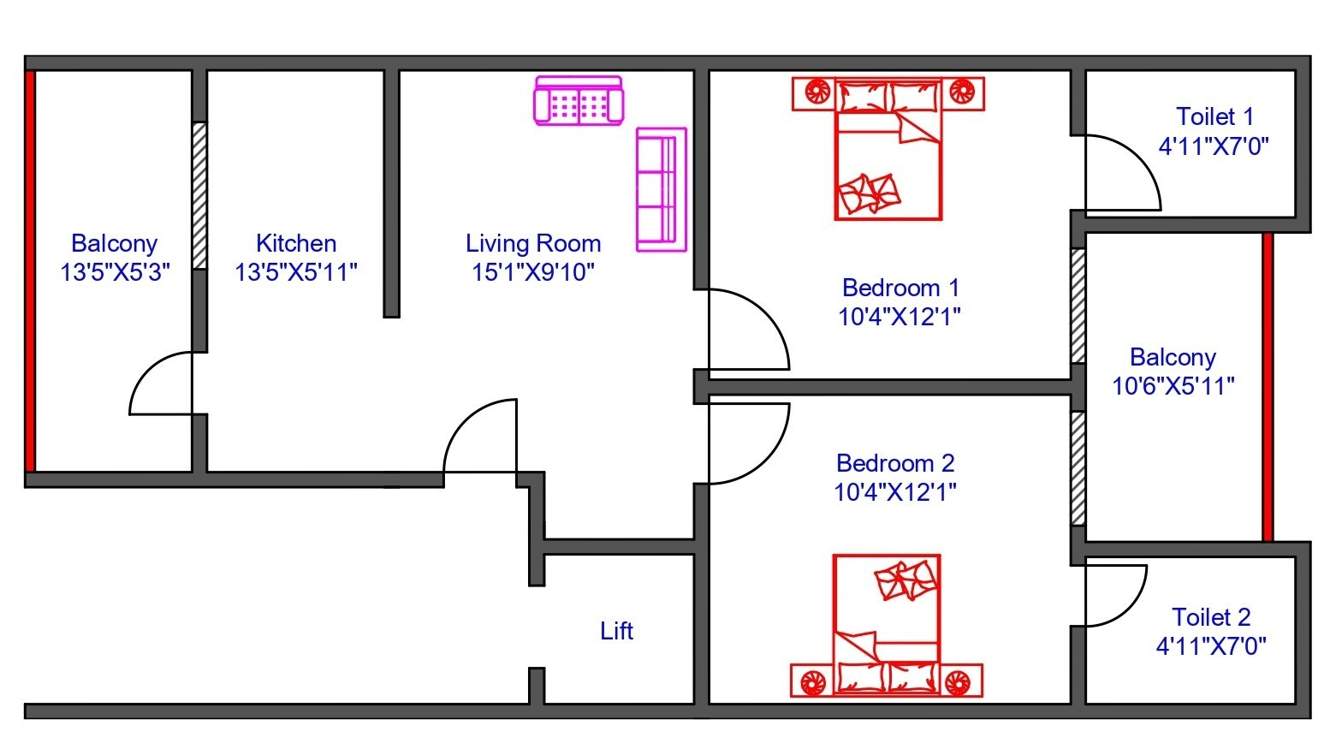 vatsal valley independent floors 1 Floor Plan Floor Plan