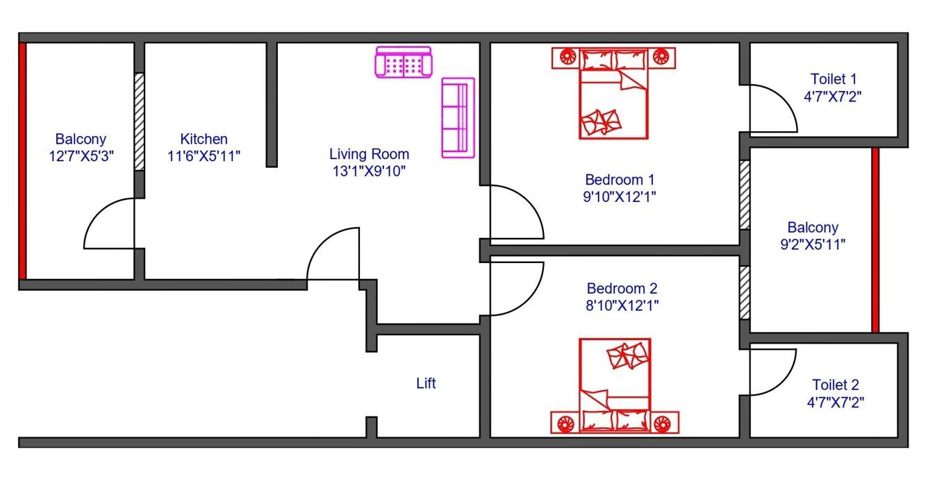 vatsal valley independent floors 1 Floor Plan Floor Plan