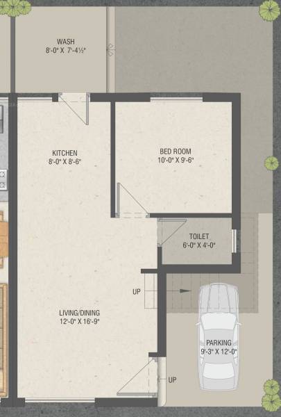  nidhi-bungalows Floor Plan Ground Floor Plan
