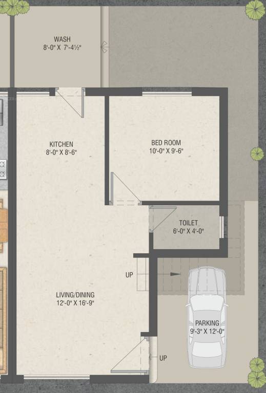  nidhi bungalows Floor Plan Ground Floor Plan