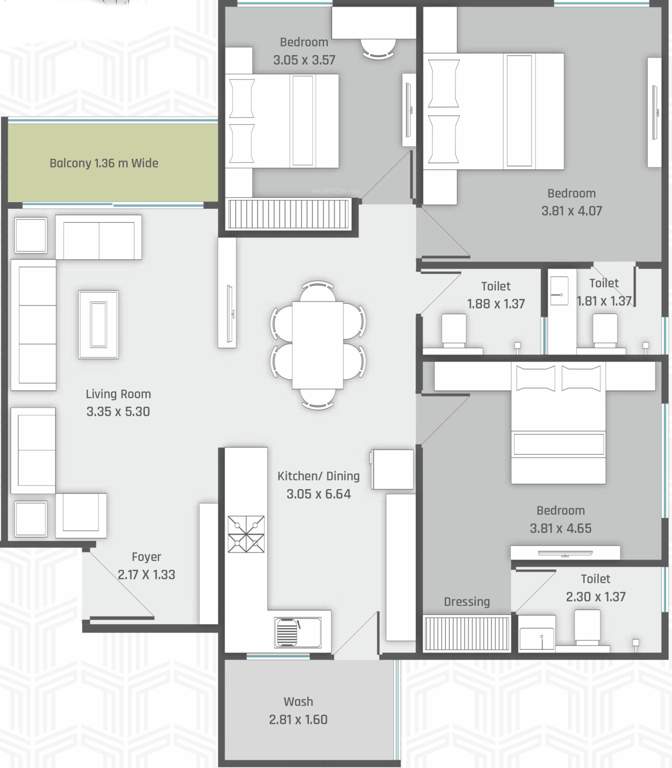  tirth lifespace Floor Plan Floor Plan