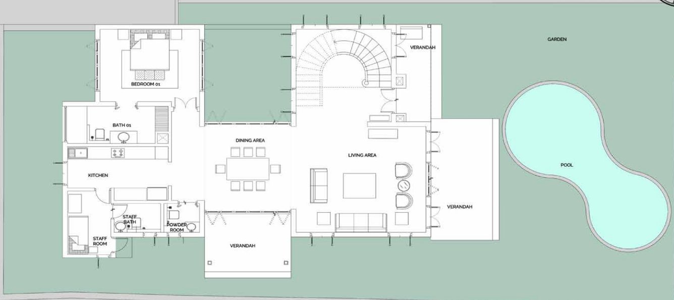  villa fado Floor Plan Ground Floor Plan
