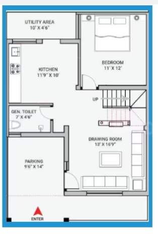  aksharam greens Floor Plan Ground Floor Plan