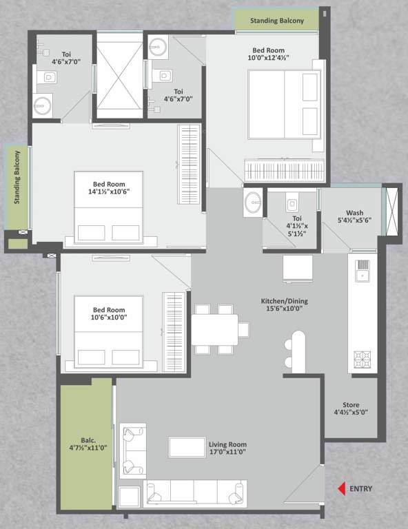  samruddhi high view Floor Plan Floor Plan