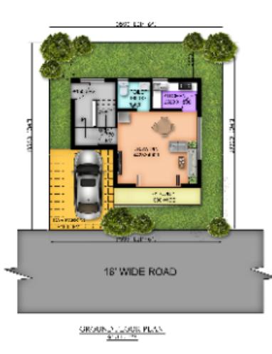  gangotri-township Floor Plan Ground Floor Plan