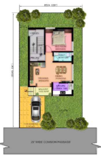  gangotri township Floor Plan Ground Floor Plan