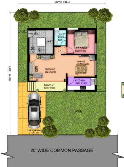  gangotri township Floor Plan Ground Floor Plan