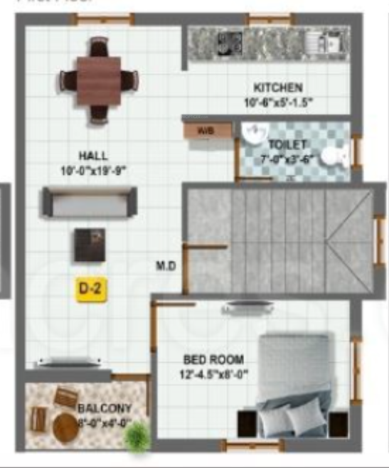  kug residency Floor Plan First Floor Plan