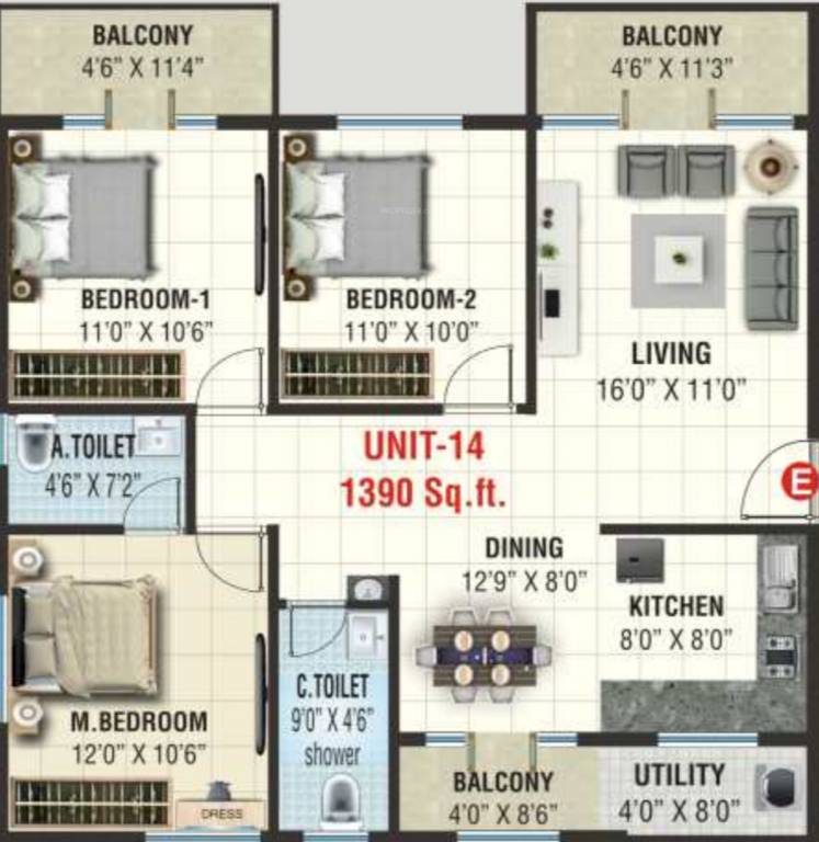  gardenia Floor Plan Floor Plan