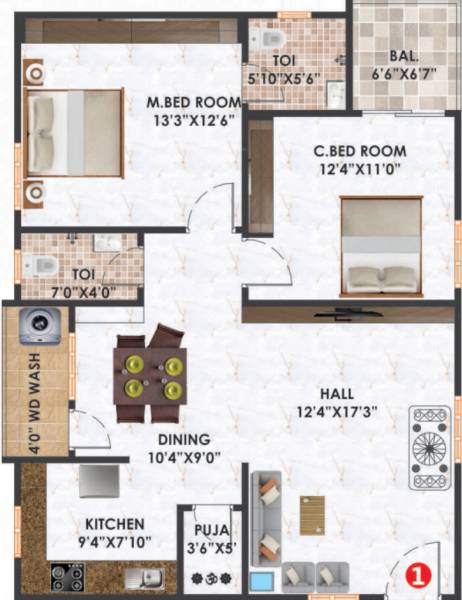  bala-anurag-residency Floor Plan Floor Plan