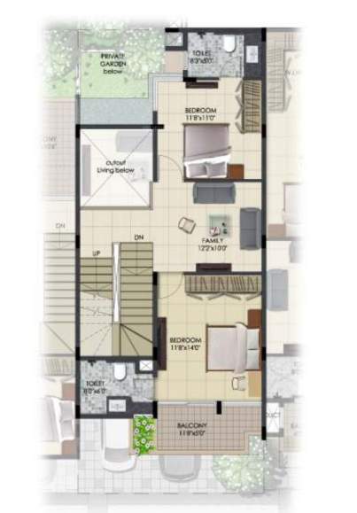  urban serenity row houses Floor Plan First Floor Plan