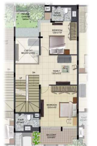  urban serenity row houses Floor Plan First Floor Plan